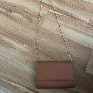 Brown Shoulder Purse with Chain